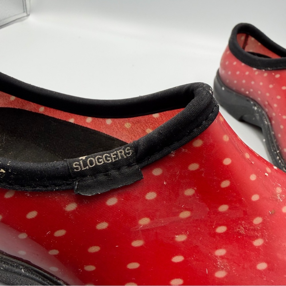 Sloggers Red Polka Dot Women's Slippers